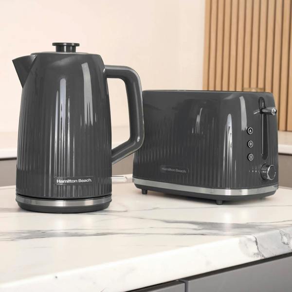 Hamilton Beach Miami 2 Slice Toaster Charcoal Grey
