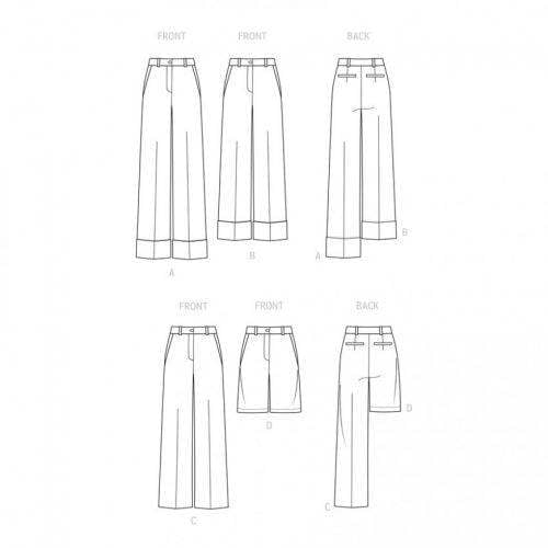 Simplicity Sewing Pattern 9647, Trousers, Shorts for Women, H5 (6-8-10-12-14) - Easy