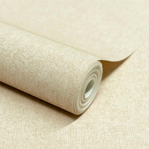 Grandeco Boutique Atogo Semi Plain Woven Effect Luxury Weight Embossed Wallpaper, Neutral