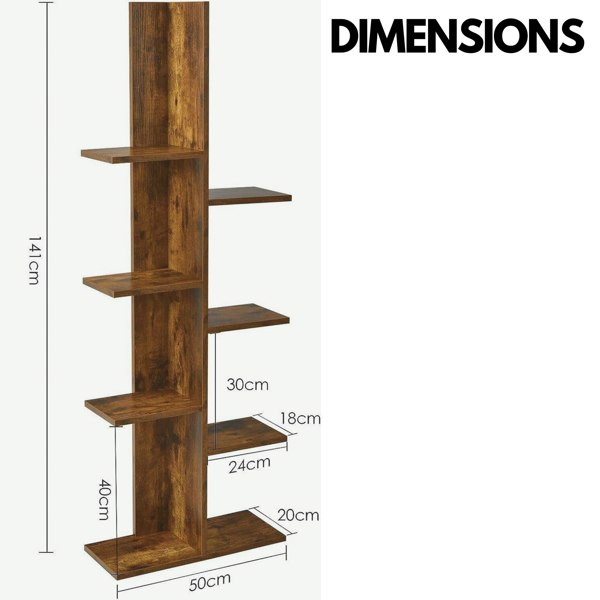 Rafaelo Mobilia Industrial 8 Tier Free-Standing Tree Display Stand