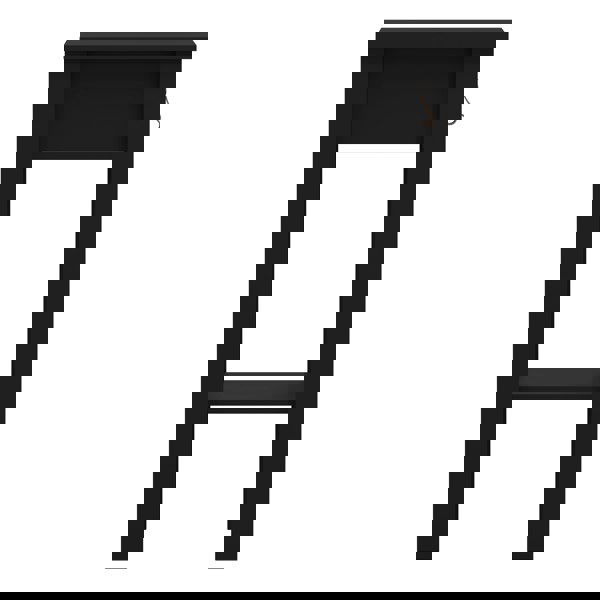 Furniture To Go Barcelona Bedside Table with 1 Drawer in Matt Black