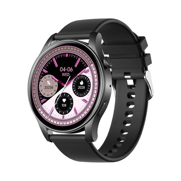 Karen M Smartwatch 1.43" AMOLED Display, Steel Case, Bluetooth, Heart Rate, Voice Assistant, iOS & Android