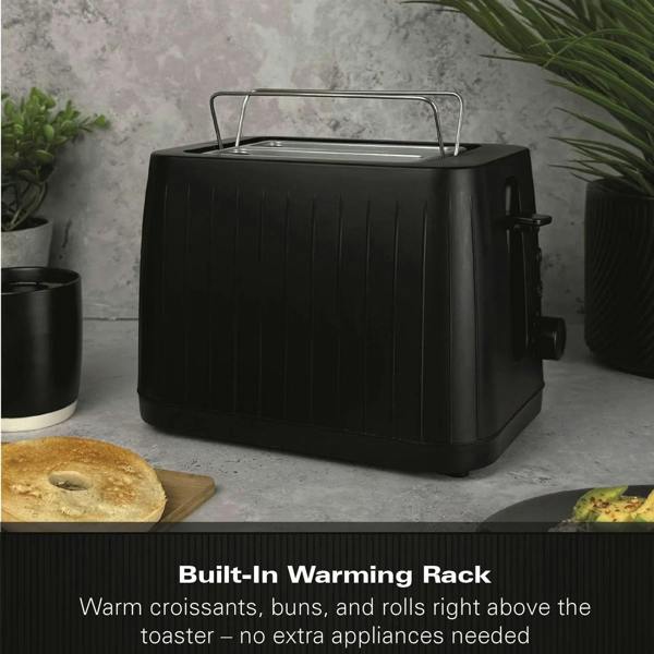 Hamilton Beach Stealth 2 Slice Textured Toaster - Matte Black