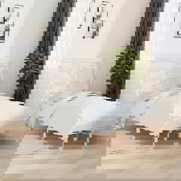 Berkfield Bed Frame White Solid Wood Pine 120x200 cm