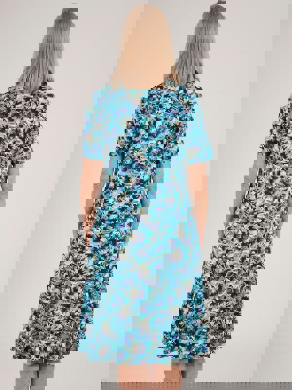 TIGI-Wear Splash Leaf All-over Print Dress