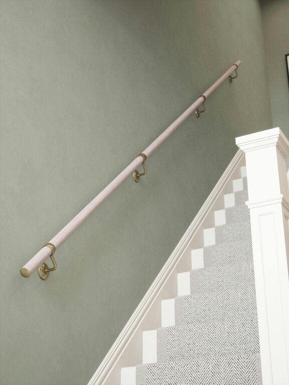 Handrails Direct Wappenbury Grey Straight Flight Handrail