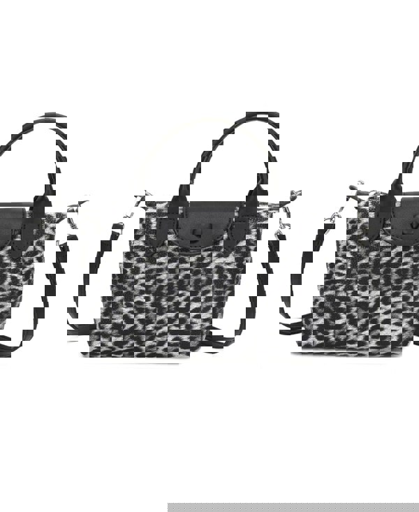 Kitise Leopard Print Mini Crossbody Bag Snap Zipper Closure