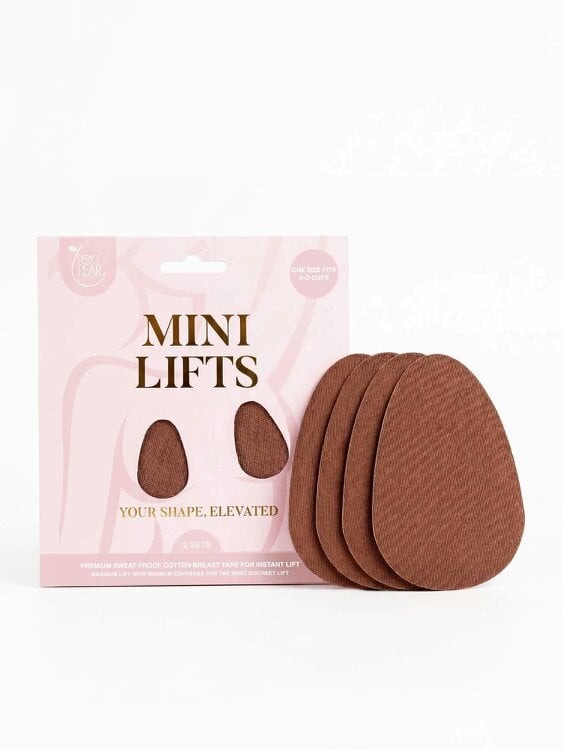 Perky Pear Mini Lifts Boob Tape- BROWN-A-D Cups