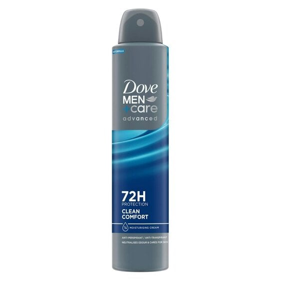 Dove Men+Care Anti-Perspirant Clean Comfort 72H Protection Deo 200ml, 18 Pack
