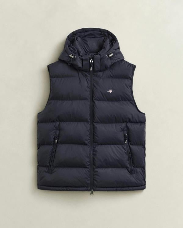 GANT Mens Active Cloud Vest - 433 Evening Blue | CHO | Designer Mens Padded Gilets