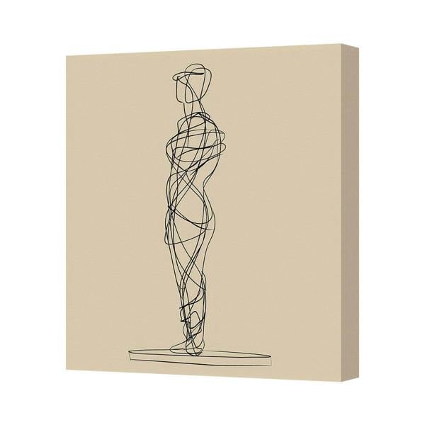 Benjamin Tate Design Abstract Line Figure Canvas Art Print Handmade In The United Kingdom