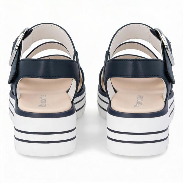 Remonte D3N50 Ankle Strap Sandals   in  Blue