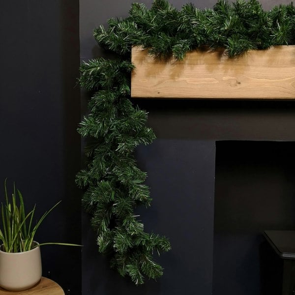 Samuel Alexander 270cm (9ft) Indoor Plain Green Colorado Christmas Garland