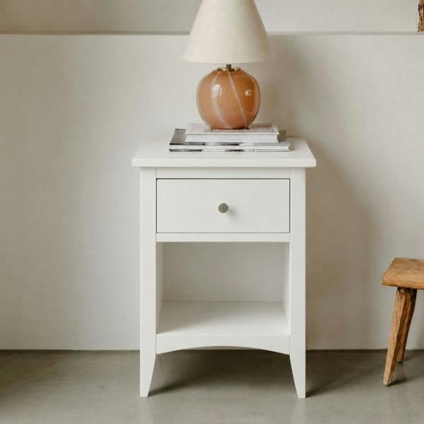 Statement Furniture Edward Hopper Bedside Table Modern 1 Drawer Nightstand Assembled
