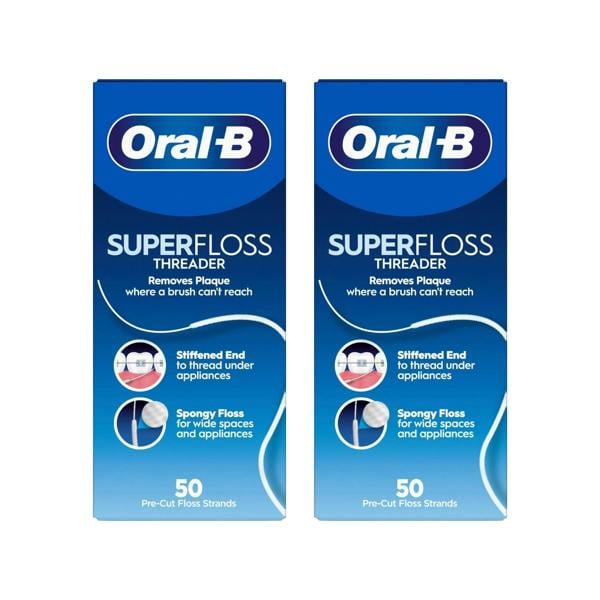 Oral-B Super Floss Threader 50m x2