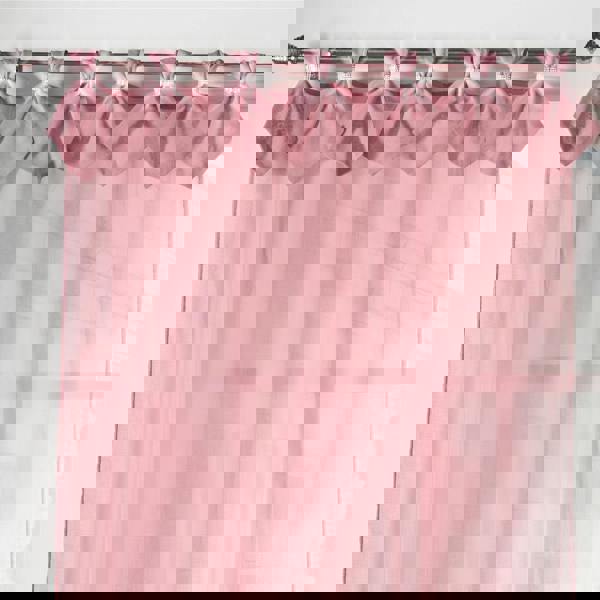 Luxury Living Linen Look Voile Tab Top Curtain Pair