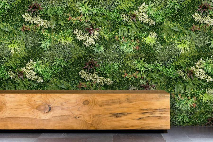 Combo of 3 Gala Premium Artificial Plants Green Wall Panels 1m x 1m - Evergreenery