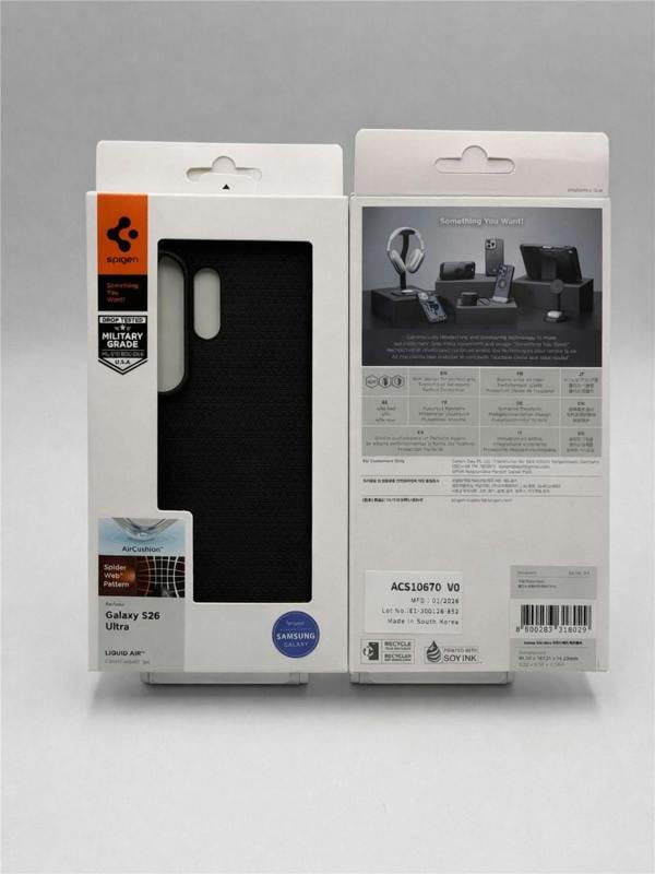 Spigen Liquid Air Case for Samsung Galaxy S26 Ultra 6.9" Matte Black - ACS10670