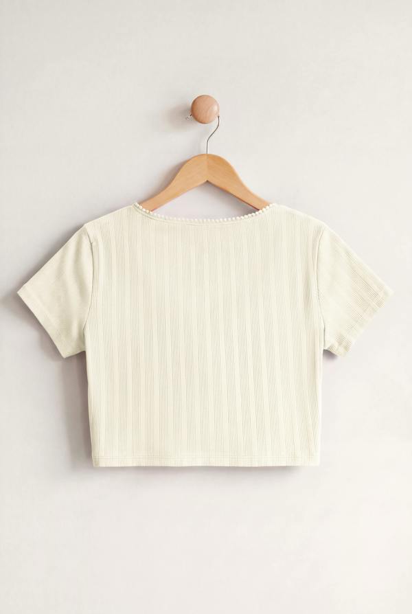 ENORSIA Women's Ribbed Button-Up Short Sleeve T-Shirts