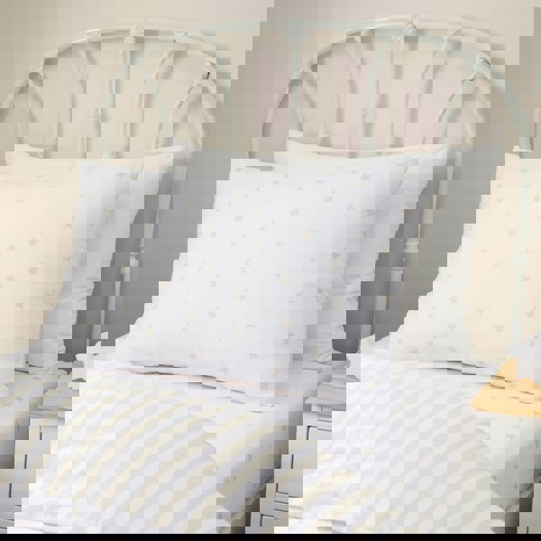 Bianca Mini Star & Stripes Reversible Cotton Duvet Cover Set Natural