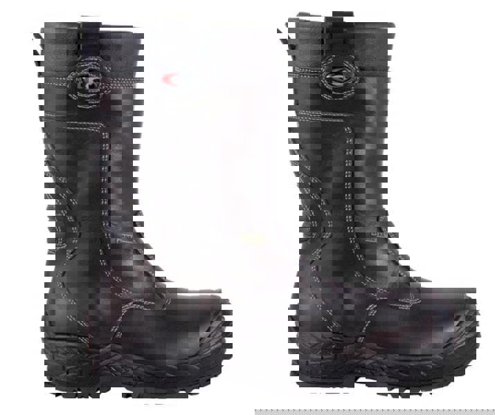 Cofra Gullveig Gore-Tex Mens Composite Toe Midsole Safety Rigger Boots, black waterproof safety boot with reinforced toe, midsole protection, and rugged sole for industrial work.