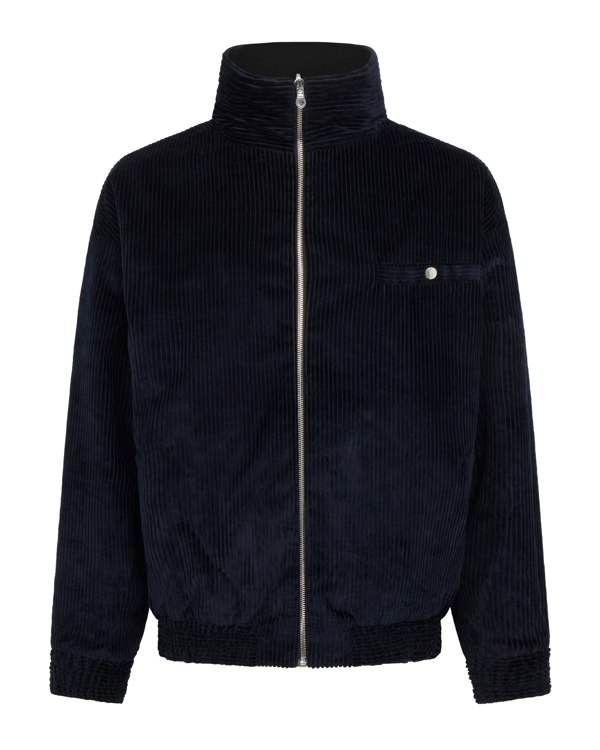 Frolickers Reversible Corduroy Bomber Jacket - Black / Navy