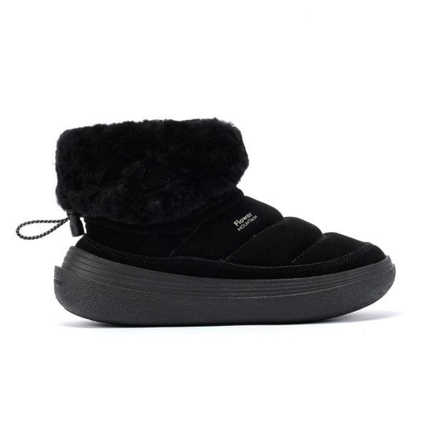 Flower Mountain Women's Fami Mid Shearling Boot - Black
