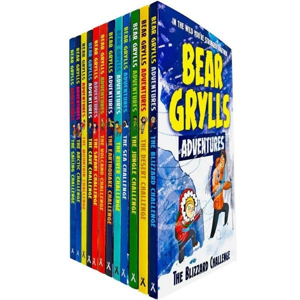 Bonnier Zaffre Bear Grylls Complete Adventure Series 12 Books Collection Set