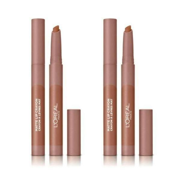 2 x L'Oreal Infallible Matte Lip Crayon - 104 Tres Sweet