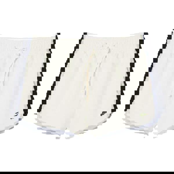 Lacoste Womens/Ladies Pique Contrast Panel Shorts - Cream - 