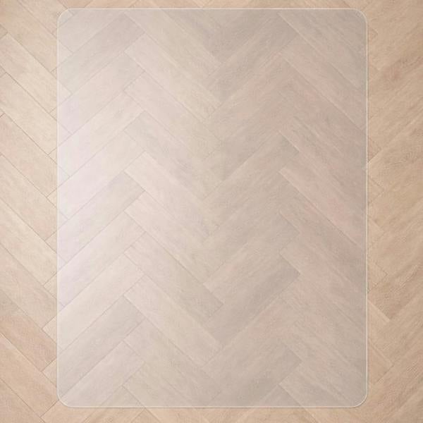 Marvelux PVC Chair Mat for Hard Floors – Clear Rectangular Office Floor Protector - Multiple Sizes