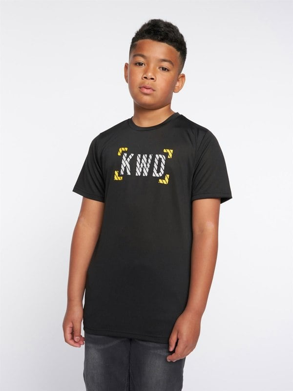 Kings Will Dream Karson T-Shirt - Jet Black / Yellow