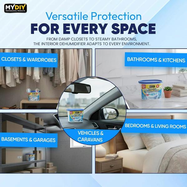 MY DIY PROFESSIONAL PRODUCTS Interior Dehumidifiers 500ml for Home Damp Moisture Absorber Condensation Remover Disposable Dehumidifier