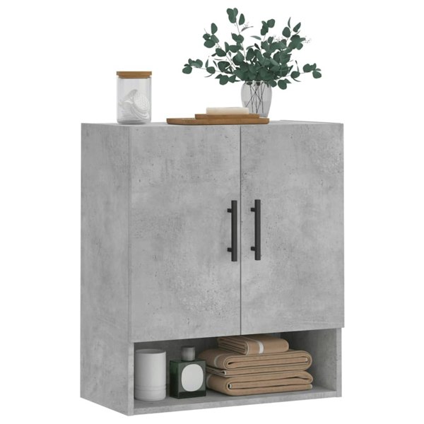 Berkfield Wall Cabinet Concrete Grey 60x31x70 cm Engineered Wood