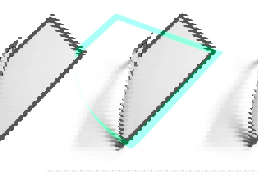 Durable DURAFRAME Magnetic Document Signage Frame for Metal | 5 Pack | A4 Green