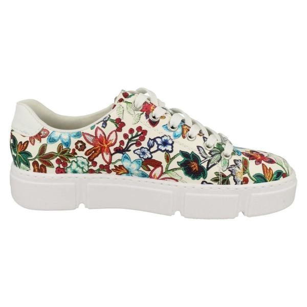 Rieker Ladies Sneakers By Rieker Lace Up Trainers N59L1