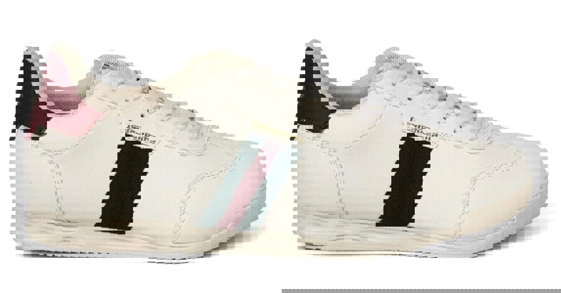 Lambretta Tackle Mens Casual Smart Lace Up Retro Trainers