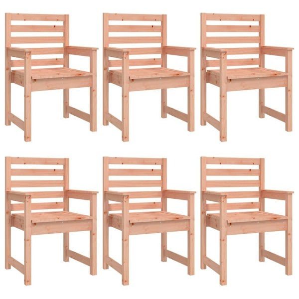 Berkfield 7 Piece Garden Dining Set Solid Wood Douglas