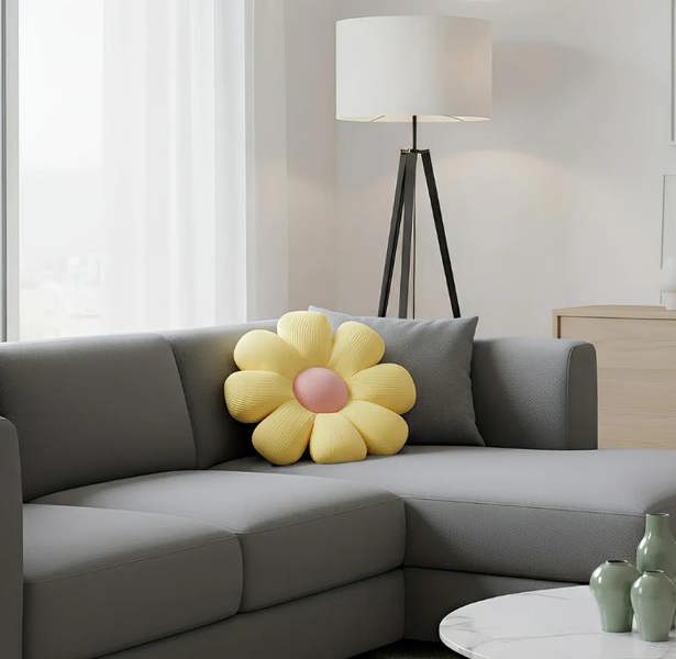 Anypillow Daisy Flower Throw Pillow Soft Plush Cushion