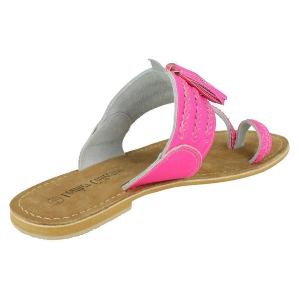 Leather Collection Ladies Leather Collection Toe Loop Sandals F00275