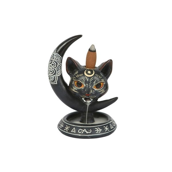 Serano Black Cat Moon Backflow Incense Burner