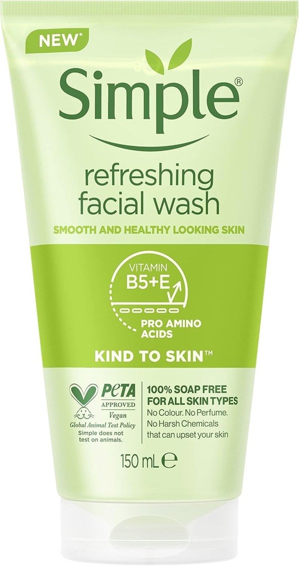 Simple Refreshing Facial Wash 150ml Pack of 3