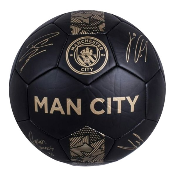 Manchester City FC Signature Phantom Football - Black/Gold