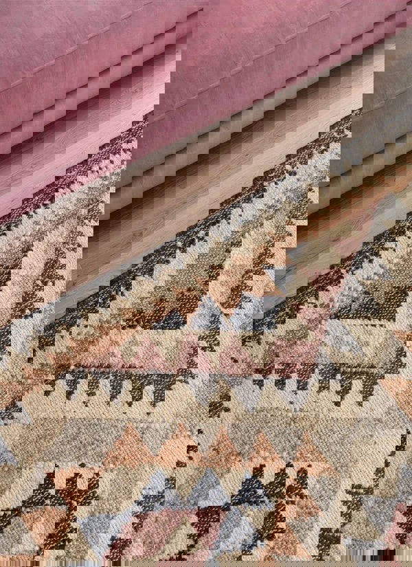 The Rugs Roya Afghan Kelim Rug – Parsa Cream Multicolour