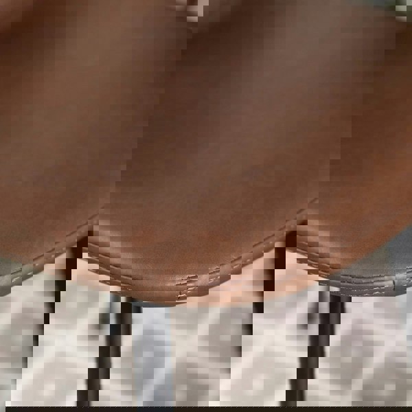 IH Design Corona PU Leather Steel Legs Dining Chairs (Set of 4)