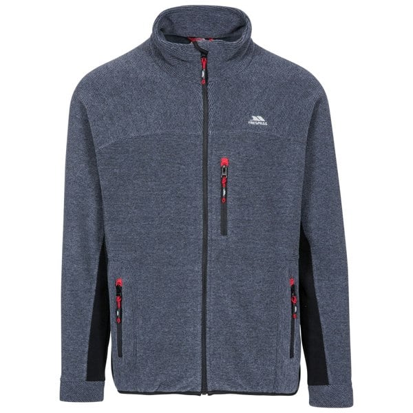 Trespass Men's Jynx Full Zip Fleece Jacket - Navy Stripe