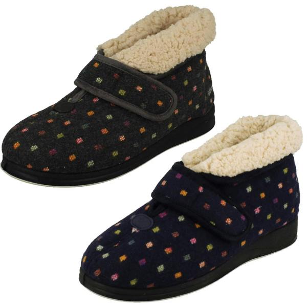 Padders Ladies Padders Extra Wide Slipper - Bess