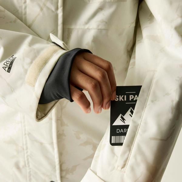 Dare 2B Womens/Ladies Snowline Cracked Effect Ski Jacket - Light Ice - 