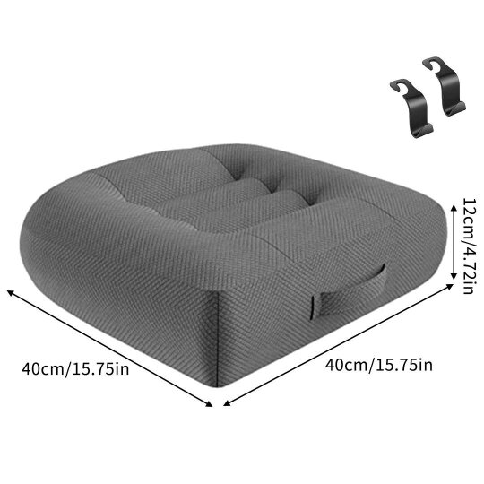 Havendro Car Seat Cushion Car Booster Heightening Driver Posture Cushion Reduce Fatigue