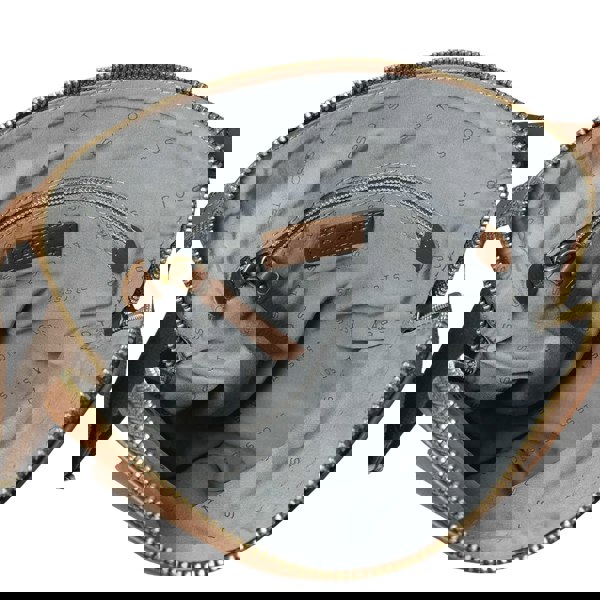 Assots London 'ELSIE' Tan Pebble Grain Leather Zip Top Crossbody Bag